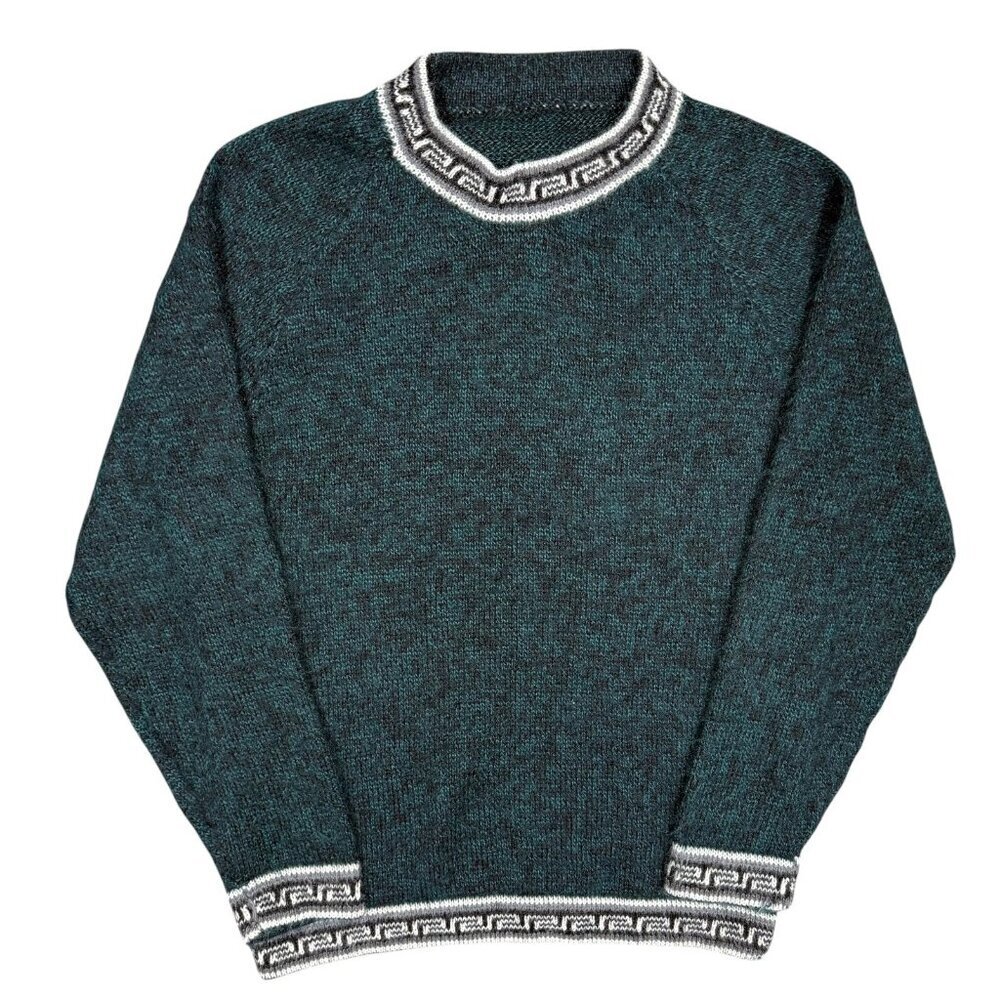 Vintage Baby Alpaca Wool Knit Sweater Traditional Pullover XS